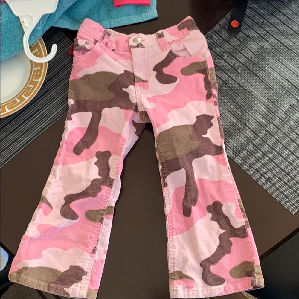Girls corduroy cammo corduroys